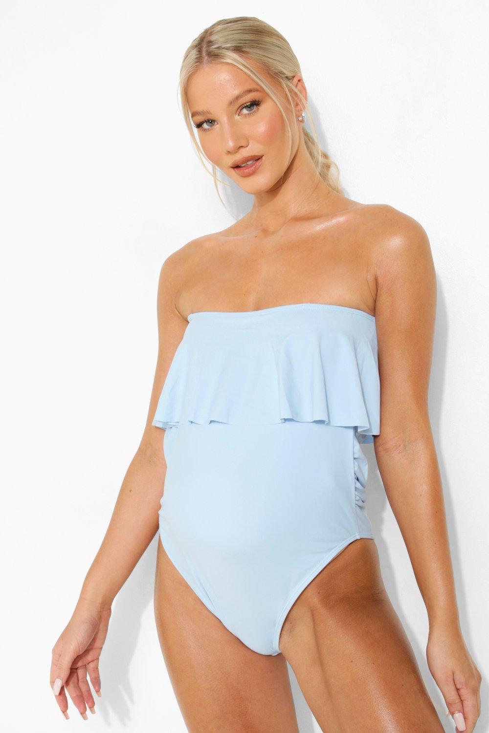 Maternity cheap strapless swimsuit